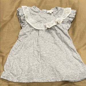 Chloe Gray Ruffled Baby Dress